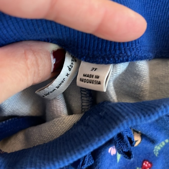 Janie and Jack Snow White Sweatshirt and Sweatpants Size 2T - Picture 3 of 6